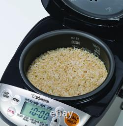 Zojirushi NS-LGC05 Micom Rice Cooker & Warmer, 3 Cup (Uncooked), Stainless Blac