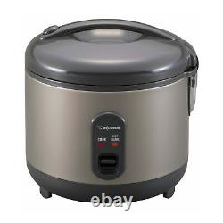 Zojirushi NS-RPC10HM Rice Cooker and Warmer 5.5 Cup Uncooked Metallic Gray