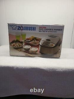 Zojirushi NS-TSC10 5-1/2-Cup Micom Rice Cooker and Warmer Silver Gray