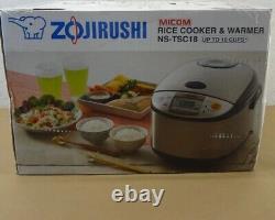 Zojirushi NS-TSC10 5-1/2-Cup (Uncooked) Micom Rice Cooker and Warmer 1.0-Liter