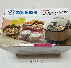 Zojirushi NS-TSC10 5.5 Cup(Uncooked)Micom Rice Cooker and Warmer Brand New