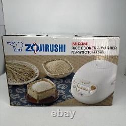 Zojirushi NS-WAC10- Up to 5.5-Cups Micom Rice Cooker & Warmer Fuzzy Logic Tech