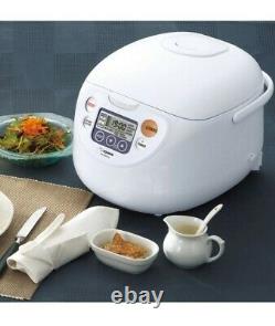 Zojirushi NS-WAC18WD Fuzzy Logic 10-Cup Rice Cooker and White