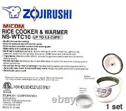 Zojirushi NS-WTC10 (5.5 Cup) MiCOM Rice Cooker and Warmer