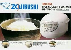 Zojirushi NS-WTC10 (5.5 Cup) MiCOM Rice Cooker and Warmer NEW