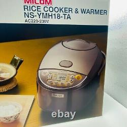 Zojirushi NS-YMH18-TA 10cups 220-230V 610W Silver Rice Cooker Warmer English