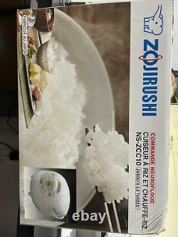 Zojirushi NS-ZCC10 5-1/2-Cup Neuro Fuzzy Rice Cooker and Warmer, Premium White