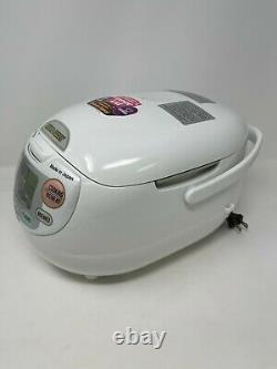 Zojirushi NS-ZCC10 5-1/2-Cup Neuro Fuzzy Rice Cooker and Warmer, Premium White