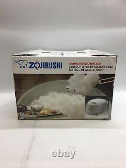 Zojirushi NS-ZCC10 5-1/2-Cup Uncooked Neuro Fuzzy Rice Cooker and Warmer White