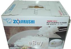 Zojirushi NS-ZCC10 5 Cup Neuro Fuzzy Rice Cooker and Warmer FREE GIFT