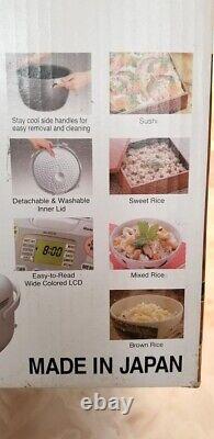 Zojirushi NS-ZCC10 Neuro Fuzzy Cooker, 5.5-Cup Uncooked Rice, White