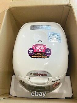 Zojirushi NS-ZCC10 Neuro Fuzzy Rice Cooker 5.5 Cup Premium White