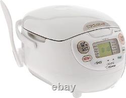 Zojirushi NS-ZCC10 Uncooked Neuro Fuzzy Rice Cooker and Warmer 5-1/2-Cup 120V