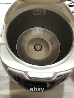 Zojirushi NS-ZCC18 10-Cup Neuro Fuzzy Rice Cooker, 1.8-Liters, Premium White