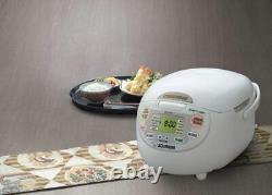 Zojirushi NS-ZCC18 10-Cup Neuro Fuzzy Rice Cooker, 1.8-Liters, Premium White NEW