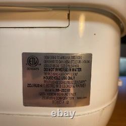 Zojirushi NS-ZCC18 10 Cup Neuro Fuzzy Rice Cooker/Warmer, 1.8-Liters, White