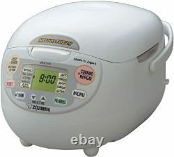 Zojirushi Neuro Fuzzy 5.5-Cup Premium White Rice Cooker with Built-In Timer- NIB