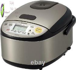 Zojirushi Ns-C05Xb Micom Rice Cooker Warmer, 3-Cups (Uncooked), Stainless Blac