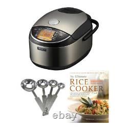 Zojirushi Pressure Induction Heating 10 Cup Rice Cooker Warmer with Spoon Bundle