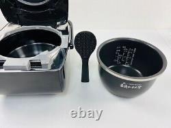 Zojirushi Rice Cooker Pressure IH Rice Cooker 5.5 Go Cook NW-LB10-BZ Black Used
