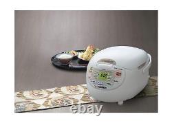 Zojirushi Rice Cooker Warmer LCD Clock Timer Non Stick 10 Cup White NSZCC18 New