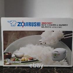 Zojirushi Rice Cooker and Warmer 5-1/2-Cup (Uncooked) Neuro Fuzzy NS-ZCC10