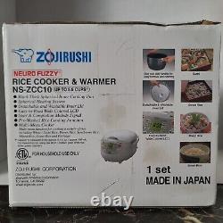 Zojirushi Rice Cooker and Warmer 5-1/2-Cup (Uncooked) Neuro Fuzzy NS-ZCC10