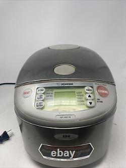 Zojirushi Stainless 10 Cup Rice Cooker & Warmer (NP-HBC18) TESTED working