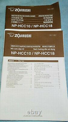 Zojirushi np-hcc10 Pressure Induction Heating Rice Cooker & Warmer OPEN BOX