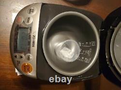 Zojirushi rice cooker & warmer silver 3 cup open box
